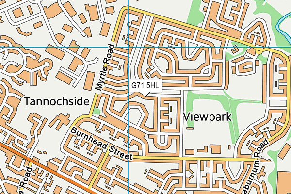 G71 5HL map - OS VectorMap District (Ordnance Survey) G71 5HL map - OS VectorMap District (Ordnance Survey)