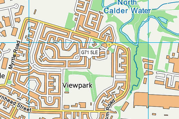 G71 5LE map - OS VectorMap District (Ordnance Survey)