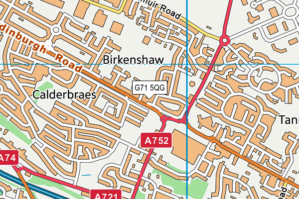 G71 5QG map - OS VectorMap District (Ordnance Survey) G71 5QG map - OS VectorMap District (Ordnance Survey)