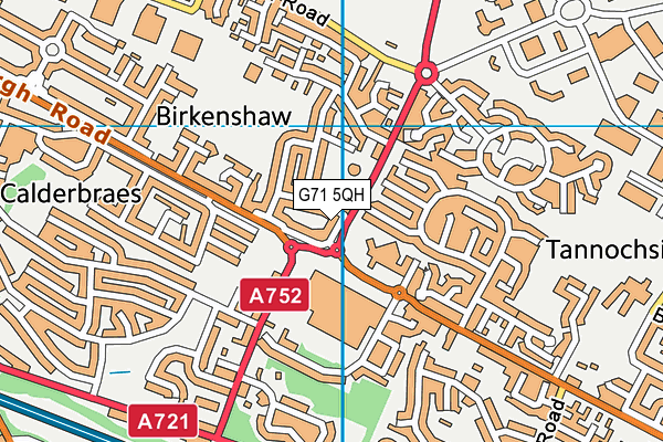 G71 5QH map - OS VectorMap District (Ordnance Survey) G71 5QH map - OS VectorMap District (Ordnance Survey)