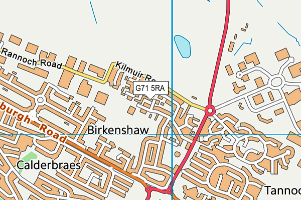 G71 5RA map - OS VectorMap District (Ordnance Survey)