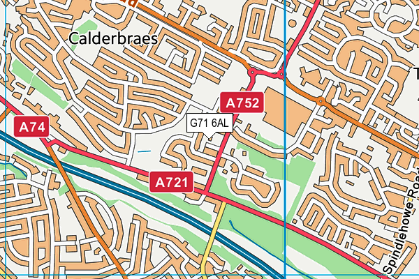G71 6AL map - OS VectorMap District (Ordnance Survey) G71 6AL map - OS VectorMap District (Ordnance Survey)