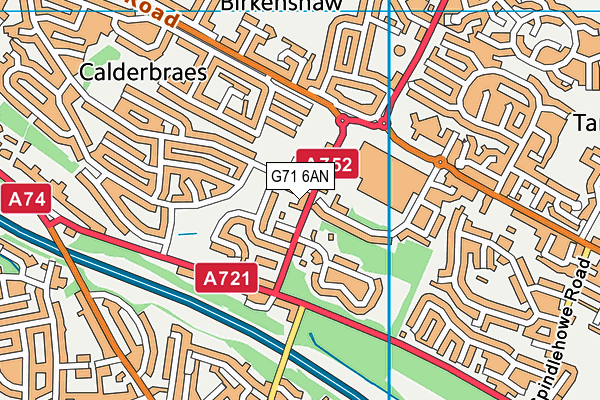 G71 6AN map - OS VectorMap District (Ordnance Survey) G71 6AN map - OS VectorMap District (Ordnance Survey)