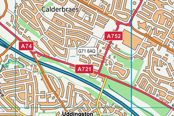 G71 6AQ map - OS VectorMap District (Ordnance Survey) G71 6AQ map - OS VectorMap District (Ordnance Survey)