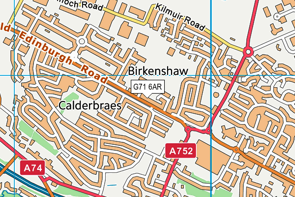 G71 6AR map - OS VectorMap District (Ordnance Survey) G71 6AR map - OS VectorMap District (Ordnance Survey)