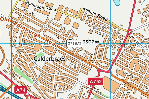 G71 6AT map - OS VectorMap District (Ordnance Survey) G71 6AT map - OS VectorMap District (Ordnance Survey)