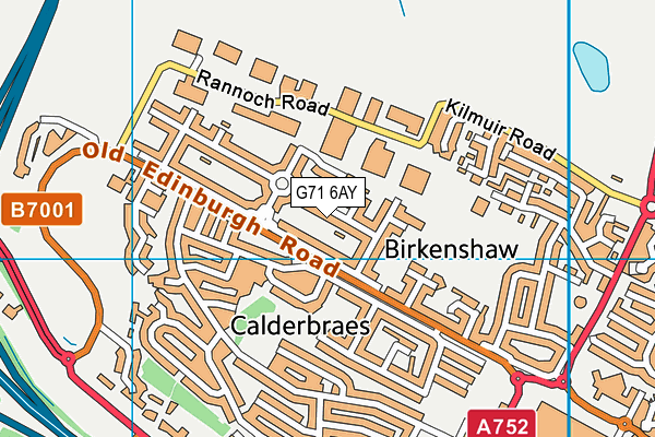 G71 6AY map - OS VectorMap District (Ordnance Survey) G71 6AY map - OS VectorMap District (Ordnance Survey)