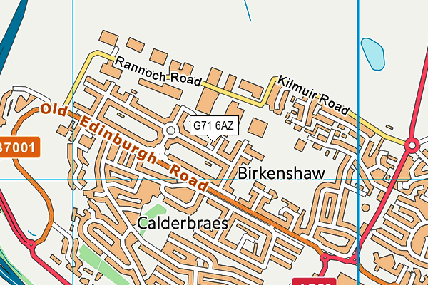 G71 6AZ map - OS VectorMap District (Ordnance Survey) G71 6AZ map - OS VectorMap District (Ordnance Survey)