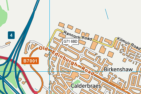 G71 6BD map - OS VectorMap District (Ordnance Survey) G71 6BD map - OS VectorMap District (Ordnance Survey)
