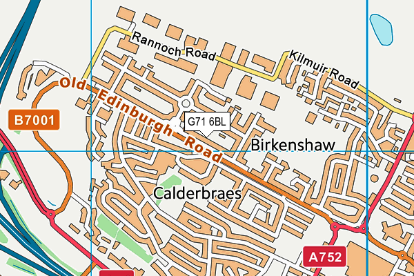 G71 6BL map - OS VectorMap District (Ordnance Survey) G71 6BL map - OS VectorMap District (Ordnance Survey)