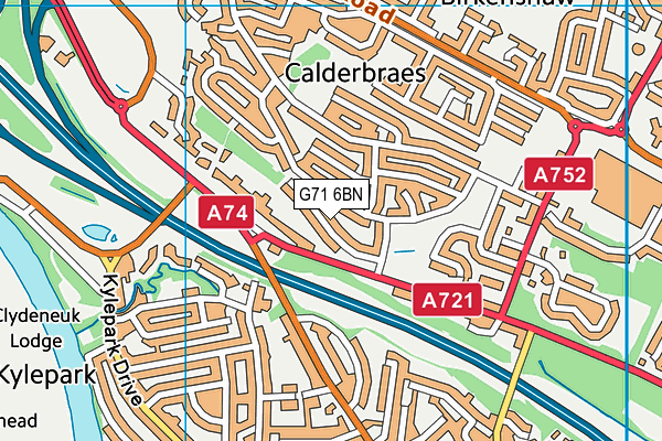 G71 6BN map - OS VectorMap District (Ordnance Survey) G71 6BN map - OS VectorMap District (Ordnance Survey)