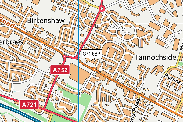 G71 6BP map - OS VectorMap District (Ordnance Survey) G71 6BP map - OS VectorMap District (Ordnance Survey)