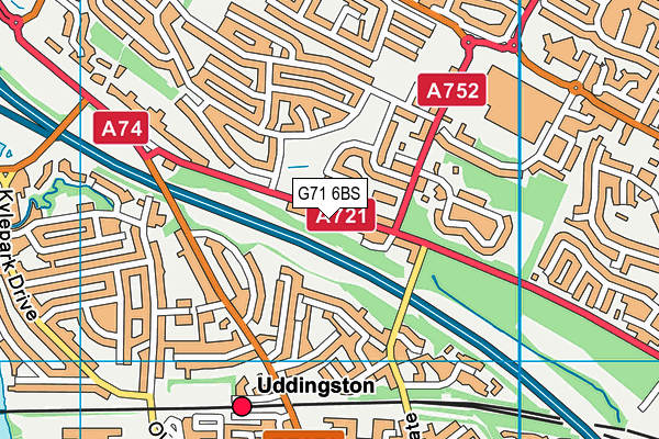 G71 6BS map - OS VectorMap District (Ordnance Survey) G71 6BS map - OS VectorMap District (Ordnance Survey)