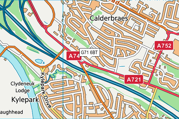 G71 6BT map - OS VectorMap District (Ordnance Survey) G71 6BT map - OS VectorMap District (Ordnance Survey)