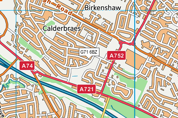 G71 6BZ map - OS VectorMap District (Ordnance Survey) G71 6BZ map - OS VectorMap District (Ordnance Survey)