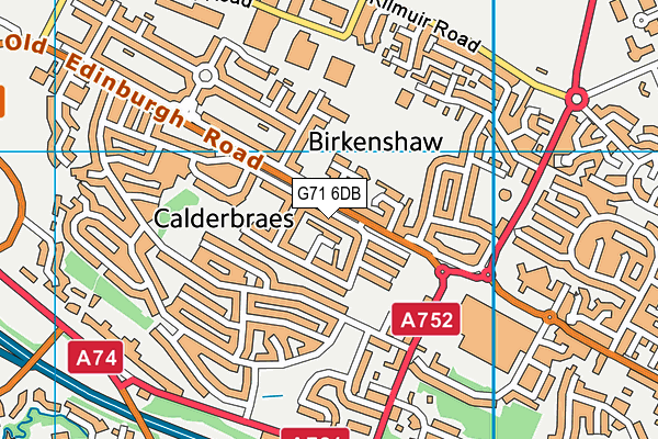 G71 6DB map - OS VectorMap District (Ordnance Survey) G71 6DB map - OS VectorMap District (Ordnance Survey)