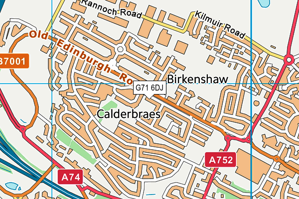 G71 6DJ map - OS VectorMap District (Ordnance Survey) G71 6DJ map - OS VectorMap District (Ordnance Survey)
