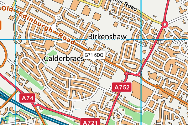 G71 6DQ map - OS VectorMap District (Ordnance Survey) G71 6DQ map - OS VectorMap District (Ordnance Survey)