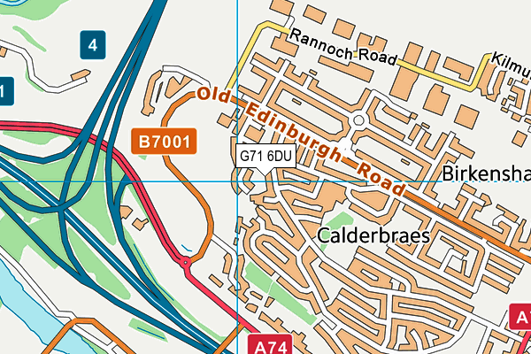 G71 6DU map - OS VectorMap District (Ordnance Survey) G71 6DU map - OS VectorMap District (Ordnance Survey)