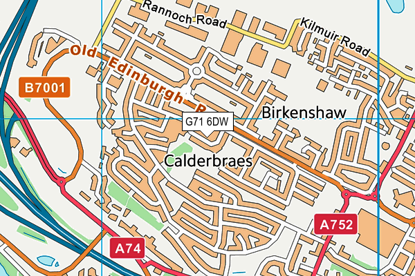 G71 6DW map - OS VectorMap District (Ordnance Survey) G71 6DW map - OS VectorMap District (Ordnance Survey)