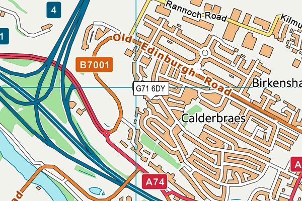 G71 6DY map - OS VectorMap District (Ordnance Survey) G71 6DY map - OS VectorMap District (Ordnance Survey)