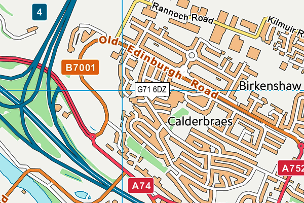 G71 6DZ map - OS VectorMap District (Ordnance Survey) G71 6DZ map - OS VectorMap District (Ordnance Survey)