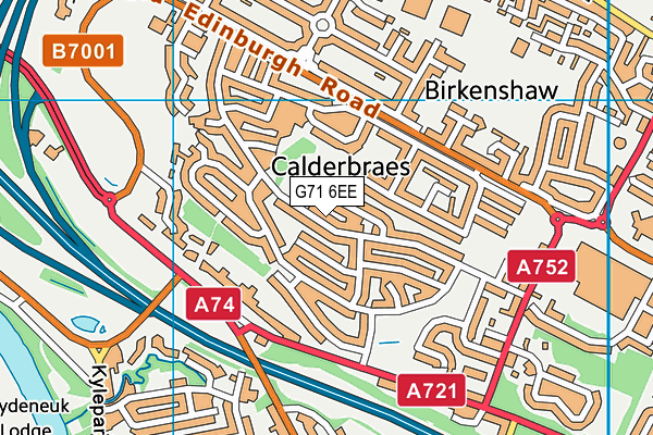 G71 6EE map - OS VectorMap District (Ordnance Survey) G71 6EE map - OS VectorMap District (Ordnance Survey)