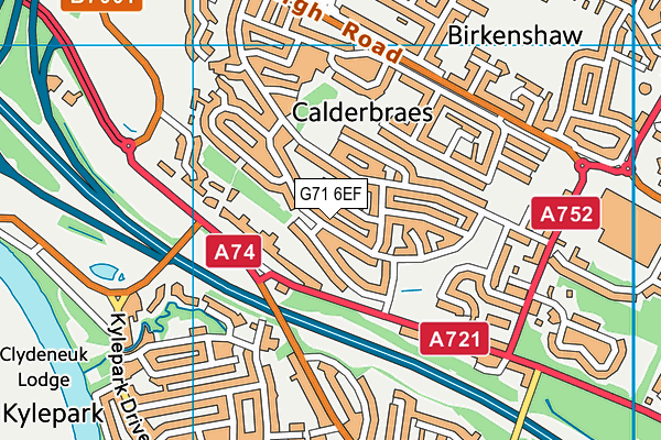 G71 6EF map - OS VectorMap District (Ordnance Survey) G71 6EF map - OS VectorMap District (Ordnance Survey)