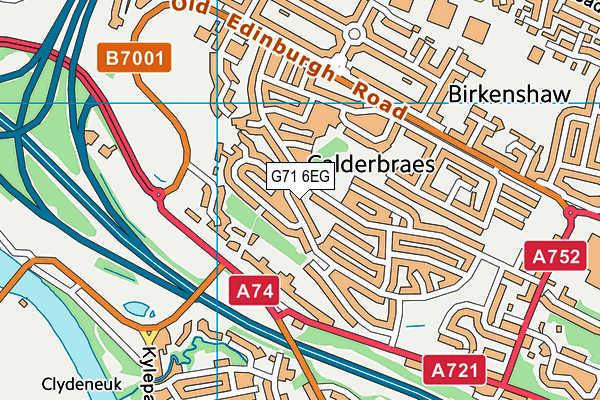 G71 6EG map - OS VectorMap District (Ordnance Survey) G71 6EG map - OS VectorMap District (Ordnance Survey)
