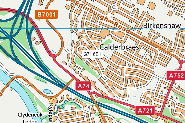 G71 6EH map - OS VectorMap District (Ordnance Survey) G71 6EH map - OS VectorMap District (Ordnance Survey)