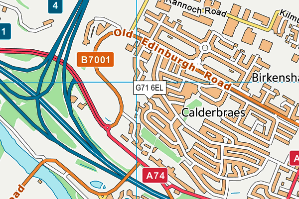G71 6EL map - OS VectorMap District (Ordnance Survey) G71 6EL map - OS VectorMap District (Ordnance Survey)