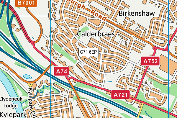 G71 6EP map - OS VectorMap District (Ordnance Survey) G71 6EP map - OS VectorMap District (Ordnance Survey)