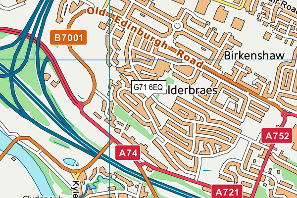 G71 6EQ map - OS VectorMap District (Ordnance Survey) G71 6EQ map - OS VectorMap District (Ordnance Survey)