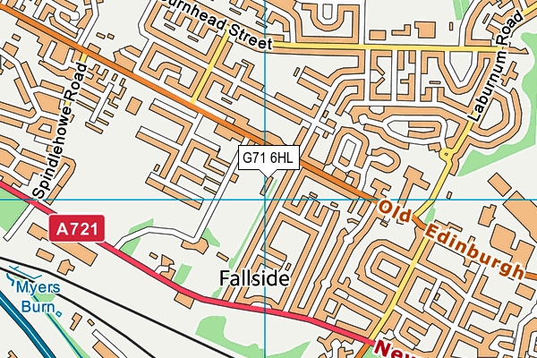 G71 6HL map - OS VectorMap District (Ordnance Survey)