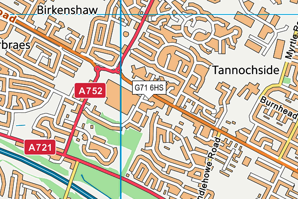G71 6HS map - OS VectorMap District (Ordnance Survey) G71 6HS map - OS VectorMap District (Ordnance Survey)