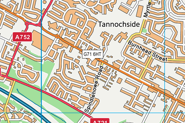 G71 6HT map - OS VectorMap District (Ordnance Survey)