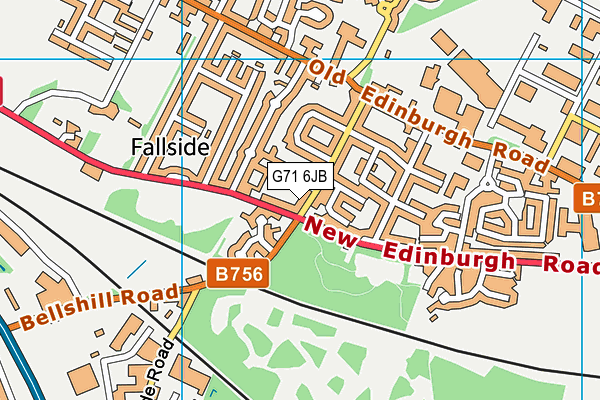 G71 6JB map - OS VectorMap District (Ordnance Survey) G71 6JB map - OS VectorMap District (Ordnance Survey)