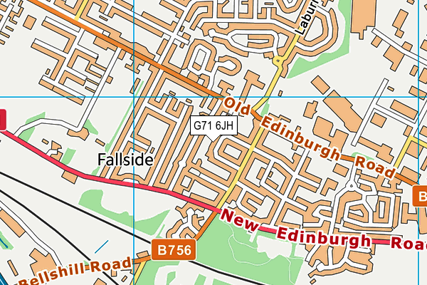 G71 6JH map - OS VectorMap District (Ordnance Survey) G71 6JH map - OS VectorMap District (Ordnance Survey)