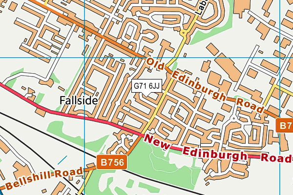 G71 6JJ map - OS VectorMap District (Ordnance Survey) G71 6JJ map - OS VectorMap District (Ordnance Survey)