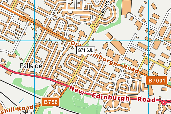 G71 6JL map - OS VectorMap District (Ordnance Survey) G71 6JL map - OS VectorMap District (Ordnance Survey)