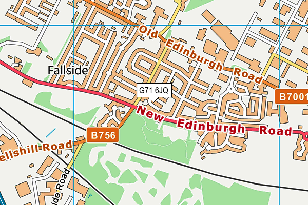 G71 6JQ map - OS VectorMap District (Ordnance Survey)