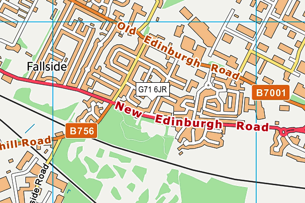 G71 6JR map - OS VectorMap District (Ordnance Survey) G71 6JR map - OS VectorMap District (Ordnance Survey)