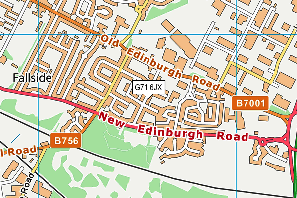G71 6JX map - OS VectorMap District (Ordnance Survey) G71 6JX map - OS VectorMap District (Ordnance Survey)