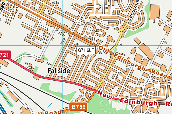 G71 6LF map - OS VectorMap District (Ordnance Survey) G71 6LF map - OS VectorMap District (Ordnance Survey)