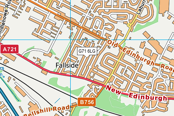 G71 6LG map - OS VectorMap District (Ordnance Survey)