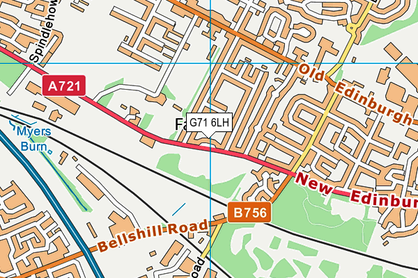 G71 6LH map - OS VectorMap District (Ordnance Survey) G71 6LH map - OS VectorMap District (Ordnance Survey)