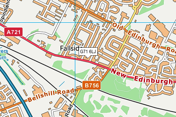 G71 6LJ map - OS VectorMap District (Ordnance Survey) G71 6LJ map - OS VectorMap District (Ordnance Survey)