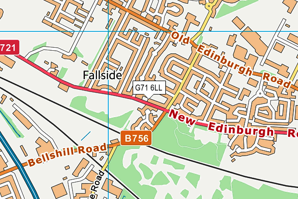 G71 6LL map - OS VectorMap District (Ordnance Survey) G71 6LL map - OS VectorMap District (Ordnance Survey)