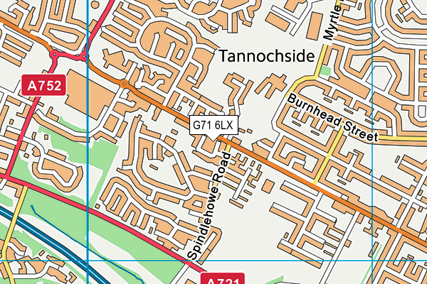 G71 6LX map - OS VectorMap District (Ordnance Survey) G71 6LX map - OS VectorMap District (Ordnance Survey)