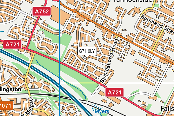 G71 6LY map - OS VectorMap District (Ordnance Survey) G71 6LY map - OS VectorMap District (Ordnance Survey)
